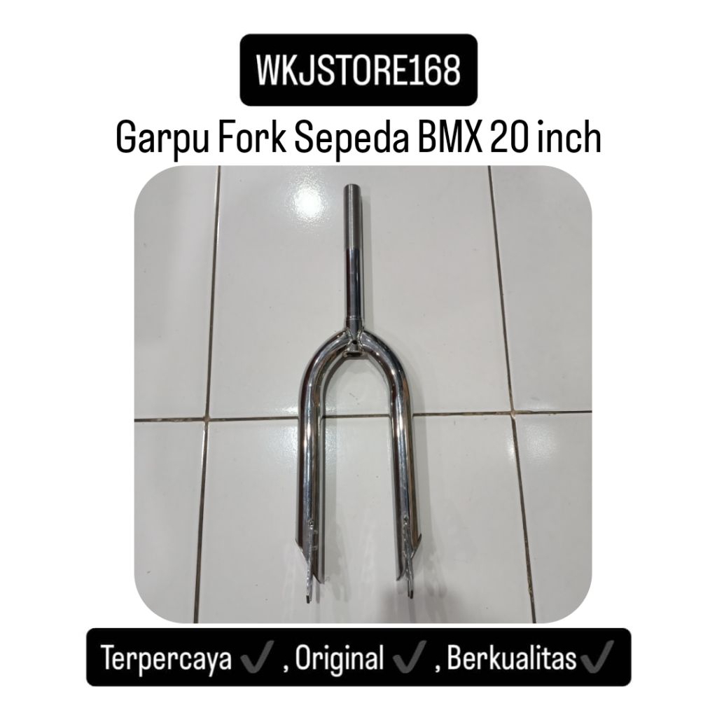 Garpu Fork Sepeda BMX 20 Inch Chrome