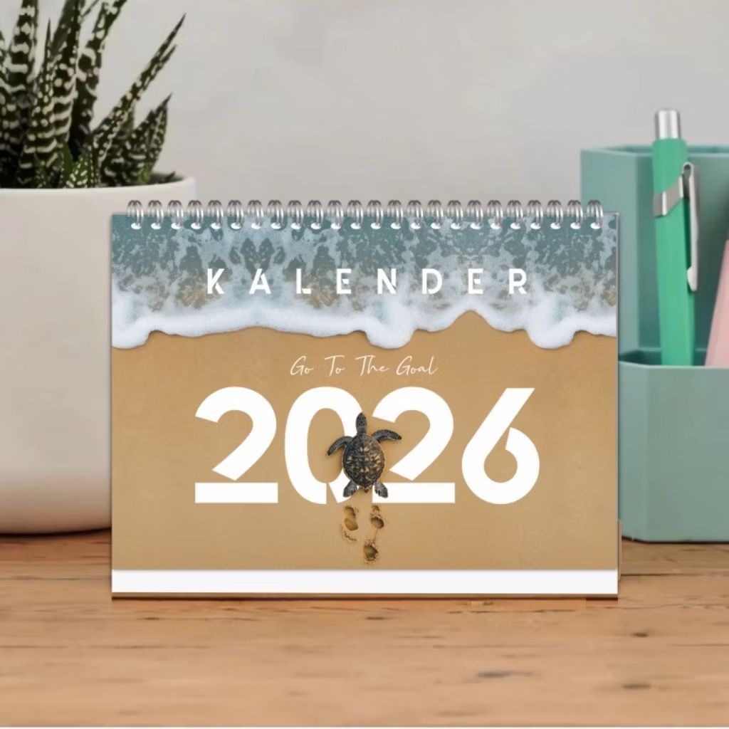Kalender Meja A5 2026 Aesthetic 4 Motif Lengkap Hari Libur / Kalender 2026  Lanscape / Kalender Dudu