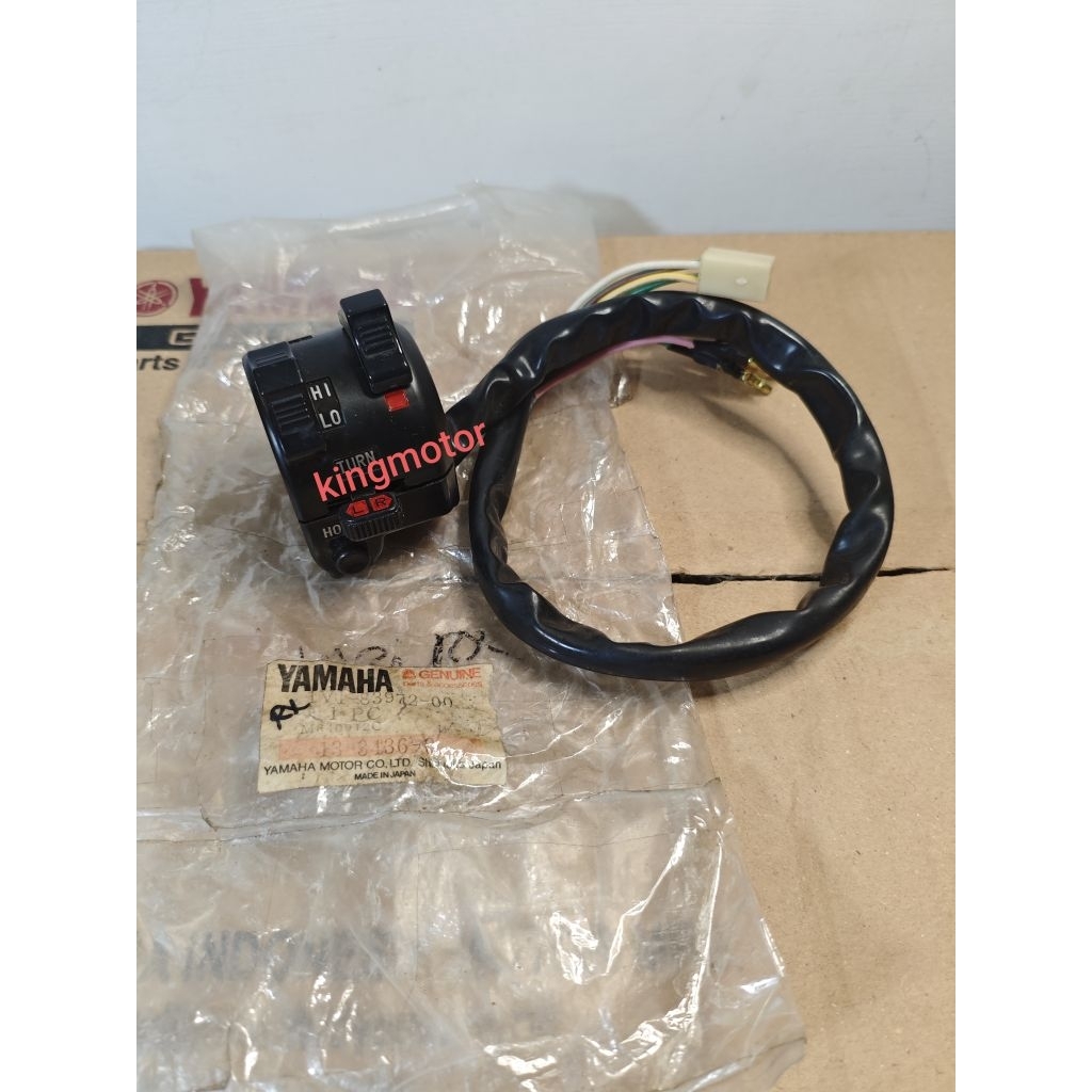 SAKLAR KIRI HOLDER LAMPU KIRI RXKING KOBRA RX KING COBRA 1983 RXS RX115 ORI ASLI ORIGINAL YAMAHA NOS