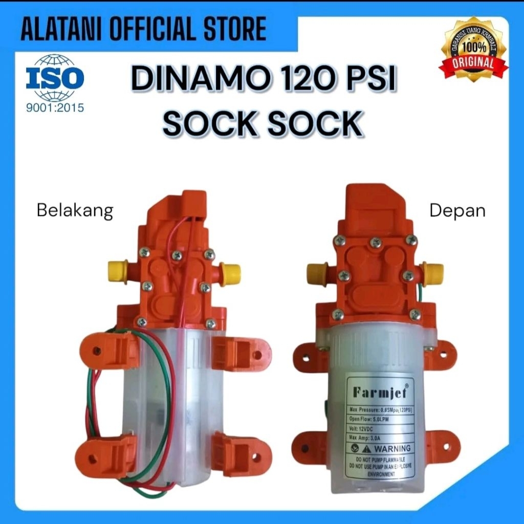 dinamo pump sprayer elektrik FARMJET 120 PSI ORIGINAL 100%