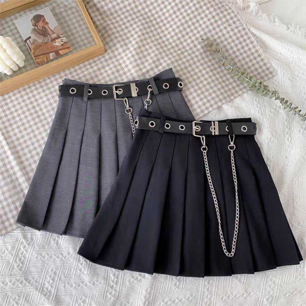 [READY] rok harajuku dengan rantai dan belt