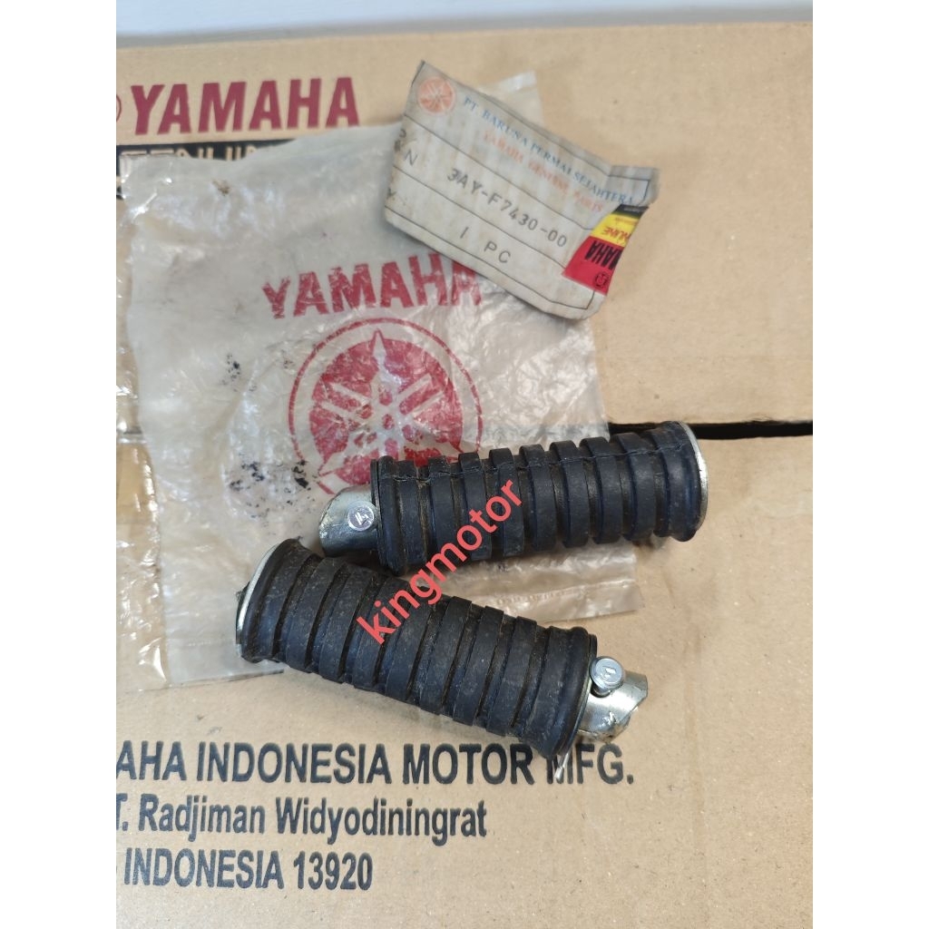 KARET FOOTSTEP FOOT STEP BELAKANG BULAT RXKING KOBRA 83 RX KING COBRA 1983-1994 ORI ASLI ORIGINAL YA