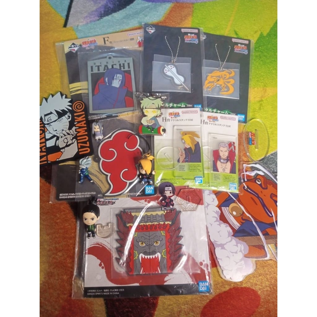 [ OFFICIAL ] Merch Anime "Naruto" / Gantungan Kunci / Rubber / Standee / Pin