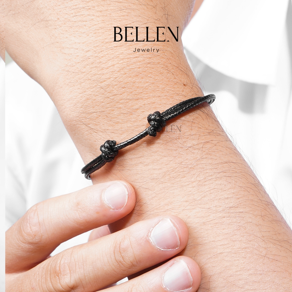 Gelang Tali Korea Hitam / Gelang Tali Polos / Gelang Pria Wanita