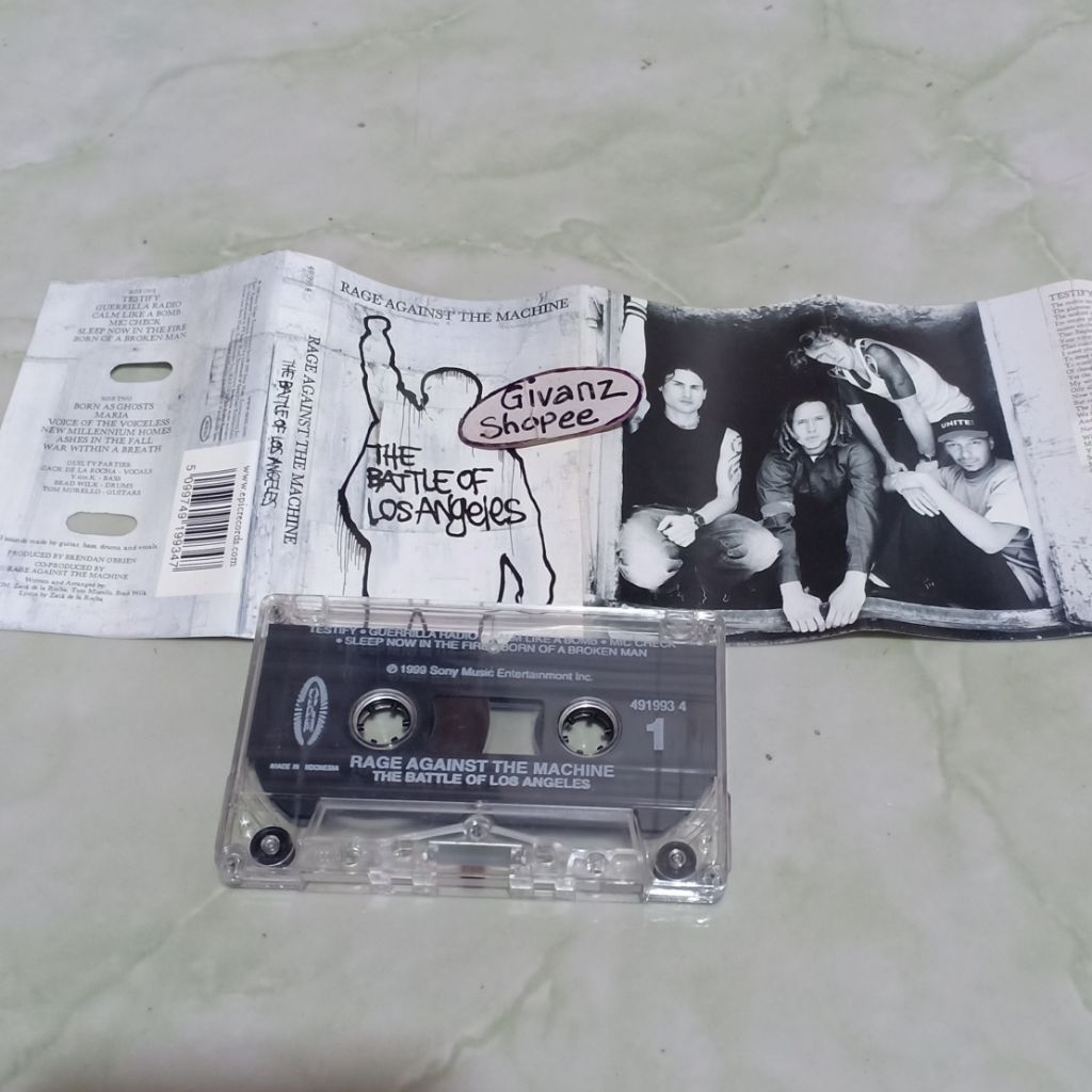 kaset pita RATM Rage against the machine - the battle of los angeles