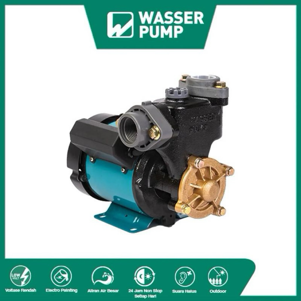POMPA AIR WASSER PW 121E / POMPA SUMUR DANGKAL / POMPA BANYU WASSER - POMPA AIR NON OTOMATIS WASSER 