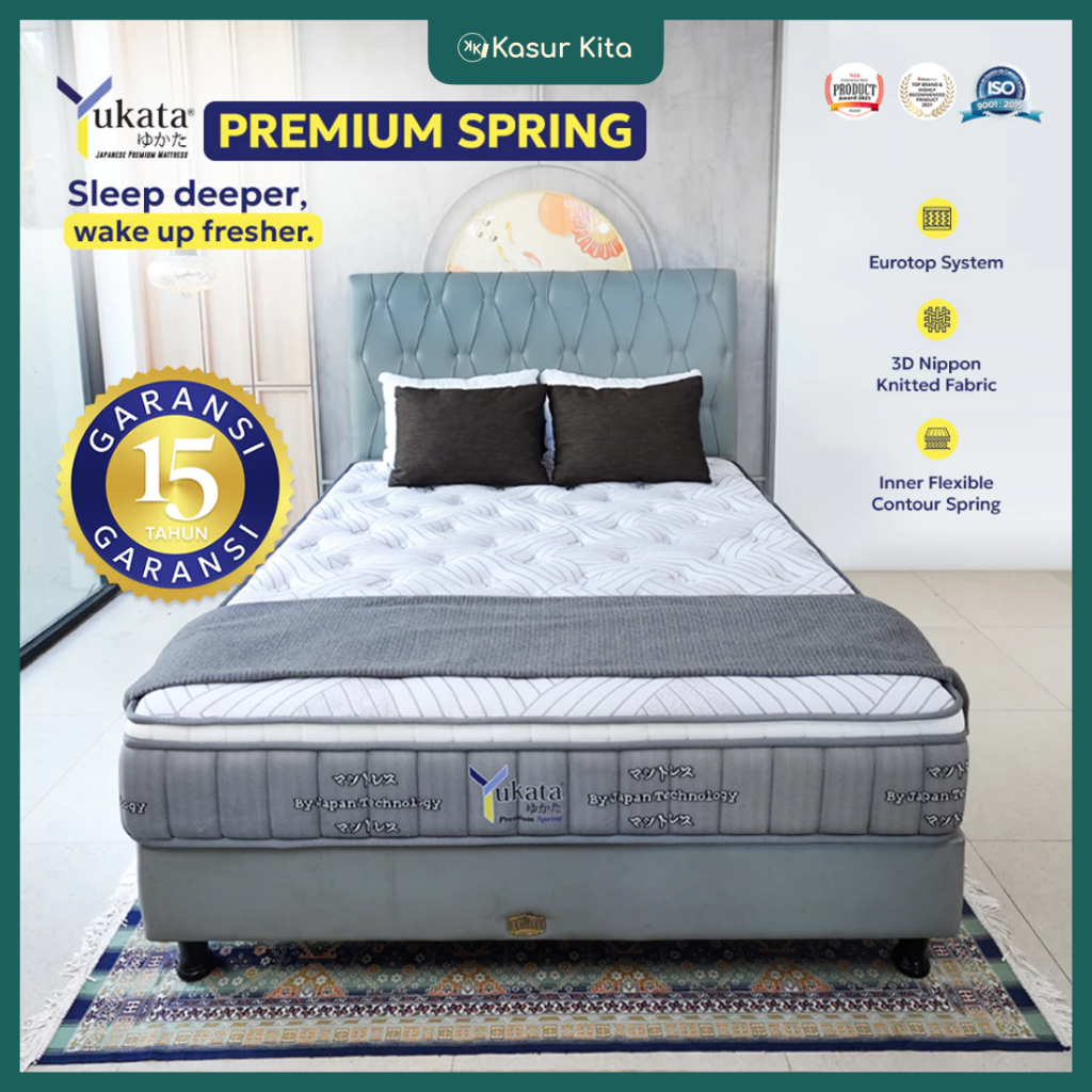 Kasur Spring Bed YUKATA PREMIUM SPRING - Tebal 28cm | 100x200, 120x200, 160x200, 180x200, 200x200