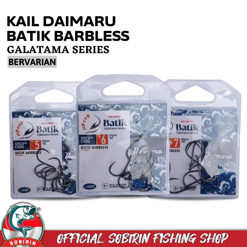 Kail daimaru batik barbless galatama super tajam dan awet - kail galatama lele
