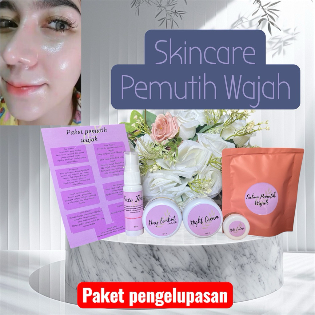 PAKET PEMUTIH WAJAH SUPER AMPUH (Paket Pengelupasan)