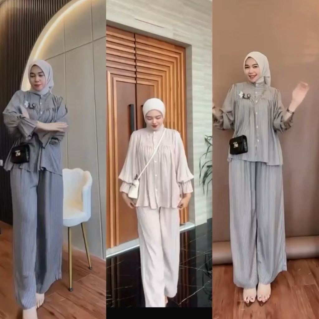 one set salur/gamis salur/one set viral kekinian