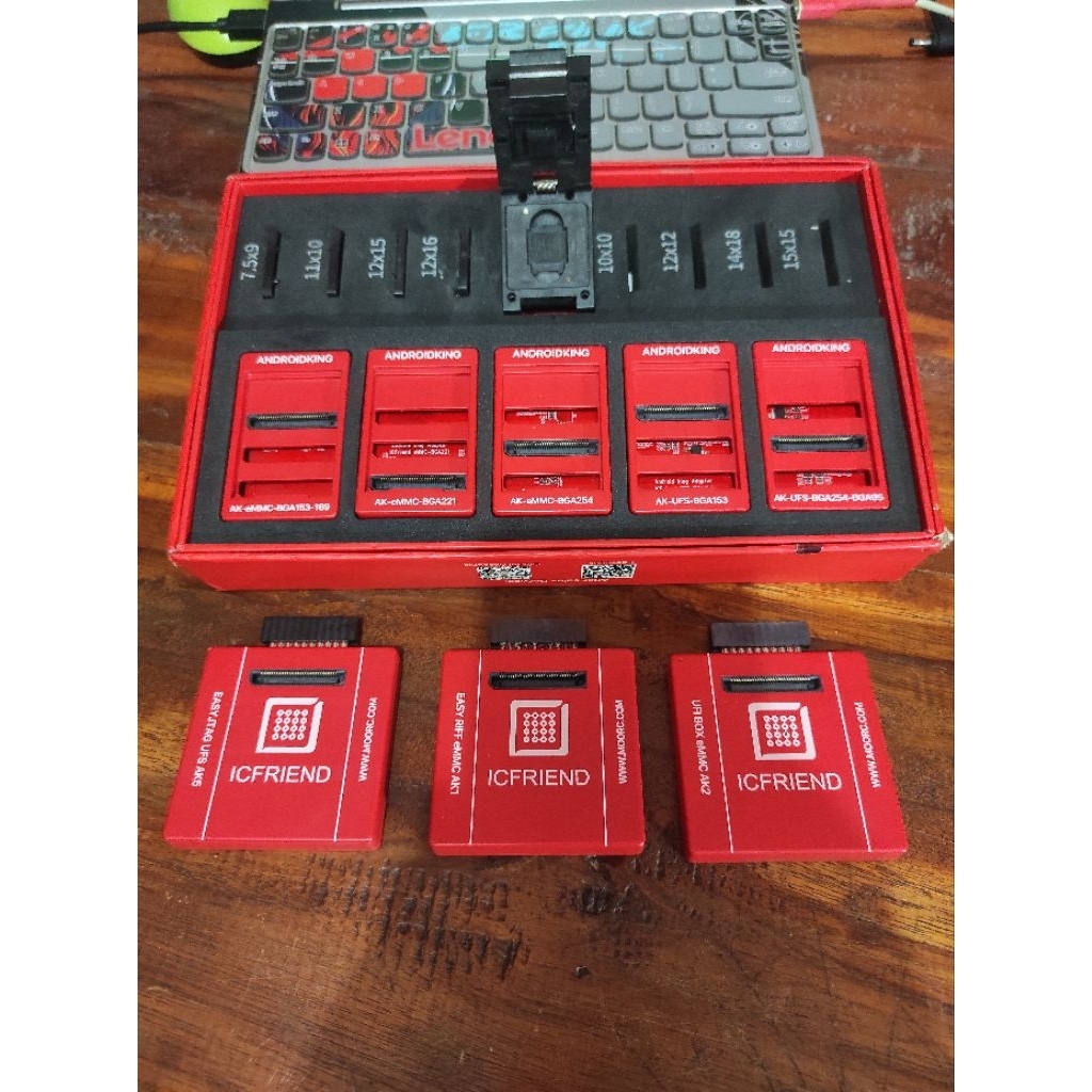 Adapter socket bga ic friend android king suppot emmc&ufs(bekas)
