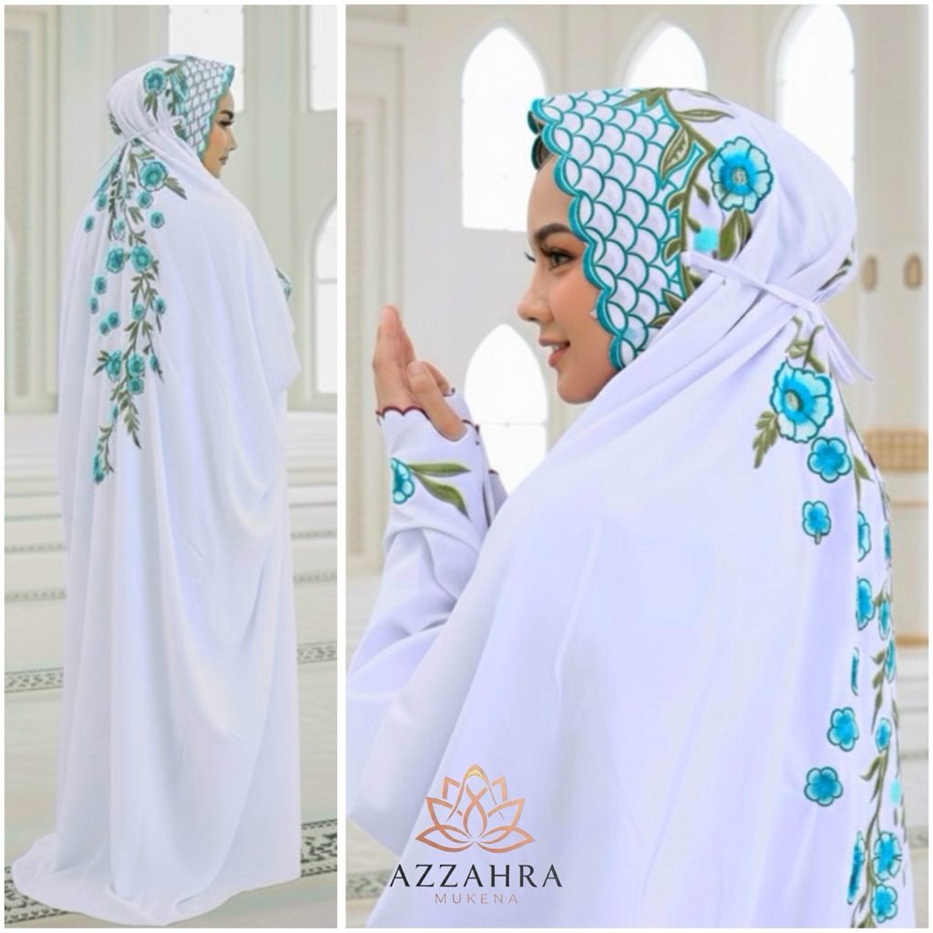 BEST SELLER MUKENA TERUSAN DEWASA PRO MAX - Bordir Tabur Bunga Mewah - Bahan Katun Polino Mikro ADEM