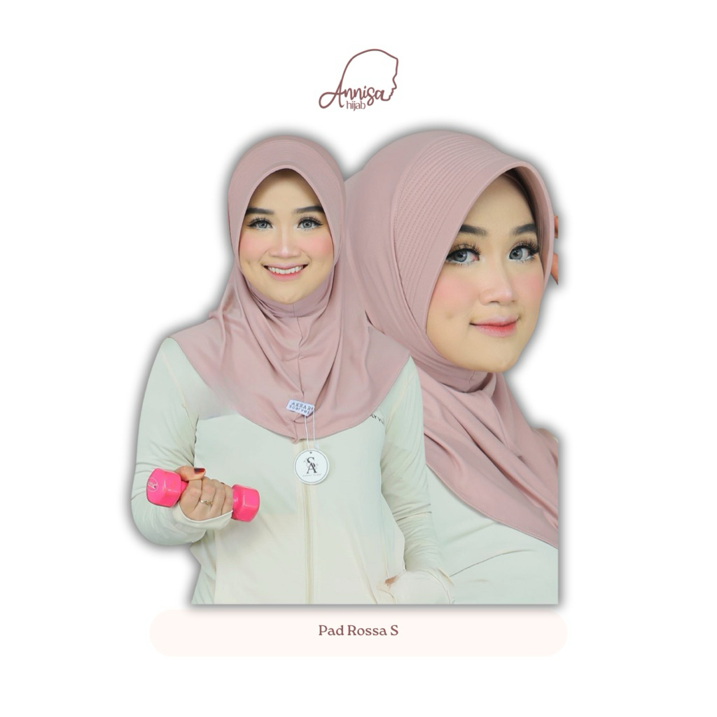 [Grosir/5pcs] Annisa Hijab-Pet Rossa S Hijab Instan Sport Pet Besar Akbar
