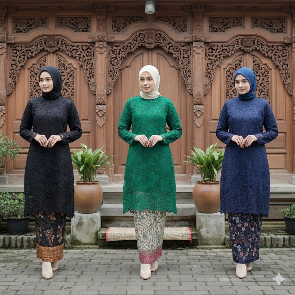 ATASAN KEBAYA BROKAT  tunik / Kebaya Tunik / Tunik Brokat / Kebaya Modern / Kebaya tile / Kebaya Fav