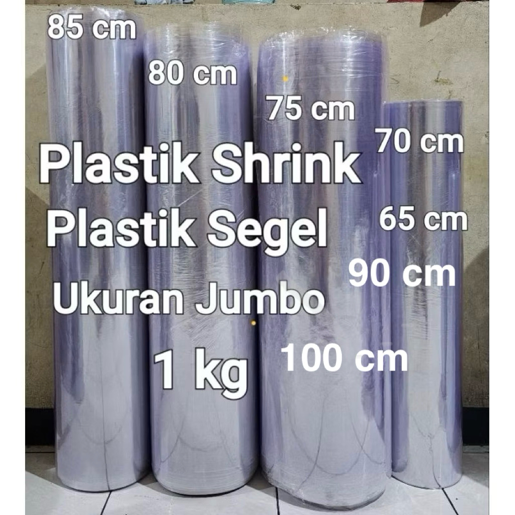 plastik shrink/ plastik pvc/ plastik segel jumbo 65cm - 100cm