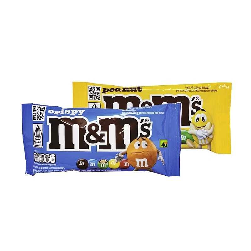 M&M PEANUT CHOCOLATE / CRISPY CHOCOLATE - COKLAT 30G
