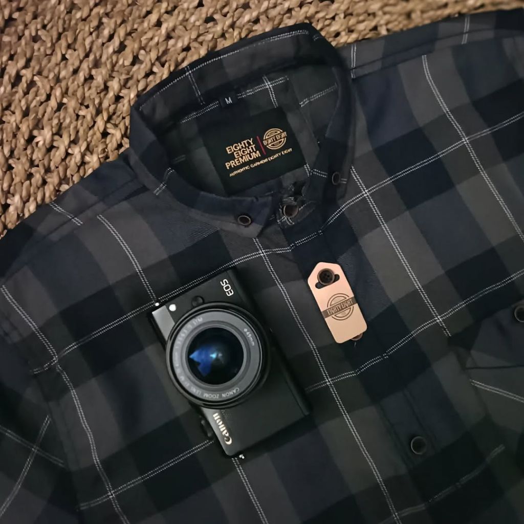 F2D Kemeja Flanel Cream Brown Premium Best Seller / flanel/hem pria/ flanel pria/ kemeja flanel/ eig