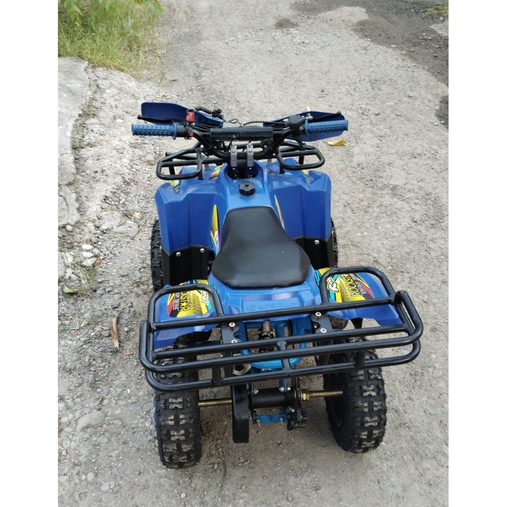 mini atv mesin 2tak 50cc,  bekas kaya baru,