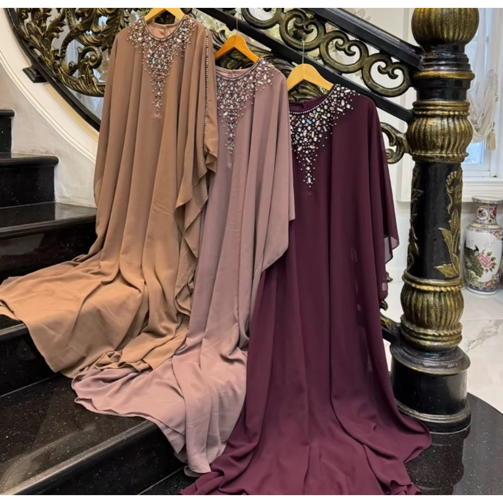 BIG SALE RGB Kaftan Dubai Swarosky Ceruty Mewah Original