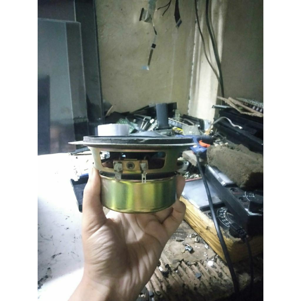 SPEAKER 4IN SUBWOOFER BASS MAGNET BESAR BEKAS SIAP PAKAI
