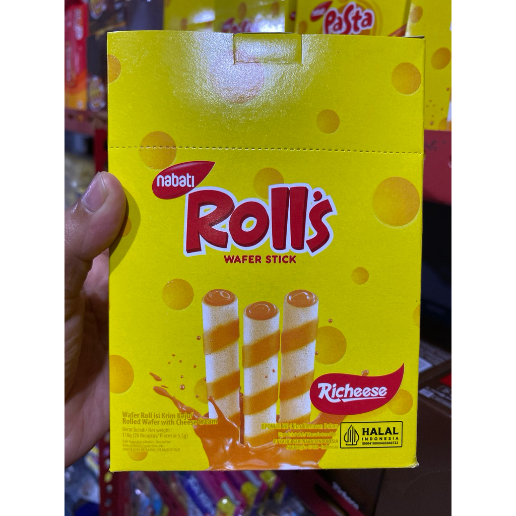 Nabati Roll’s Wafer stick Rasa keju