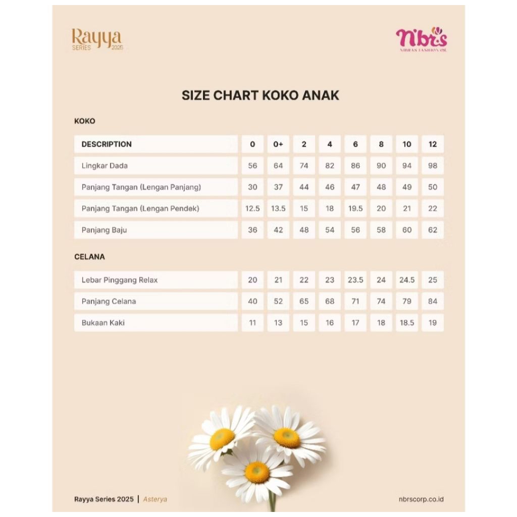 koko anak laki-laki merk nibras