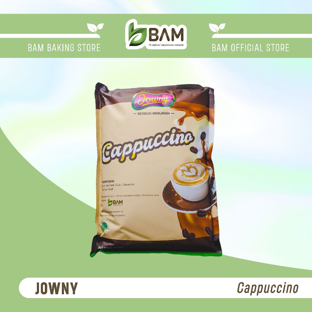 JOWNY CAPPUCCINO 1KG  minuman bubuk (premix) minuman instan