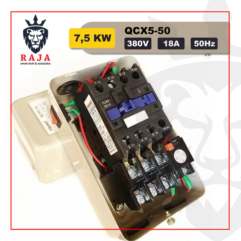 Kontaktor Kompresor Angin Shark 10 HP 3 Phase -Kontaktor Kompresor Angin 10 HP Magnetic Switch 19A 7