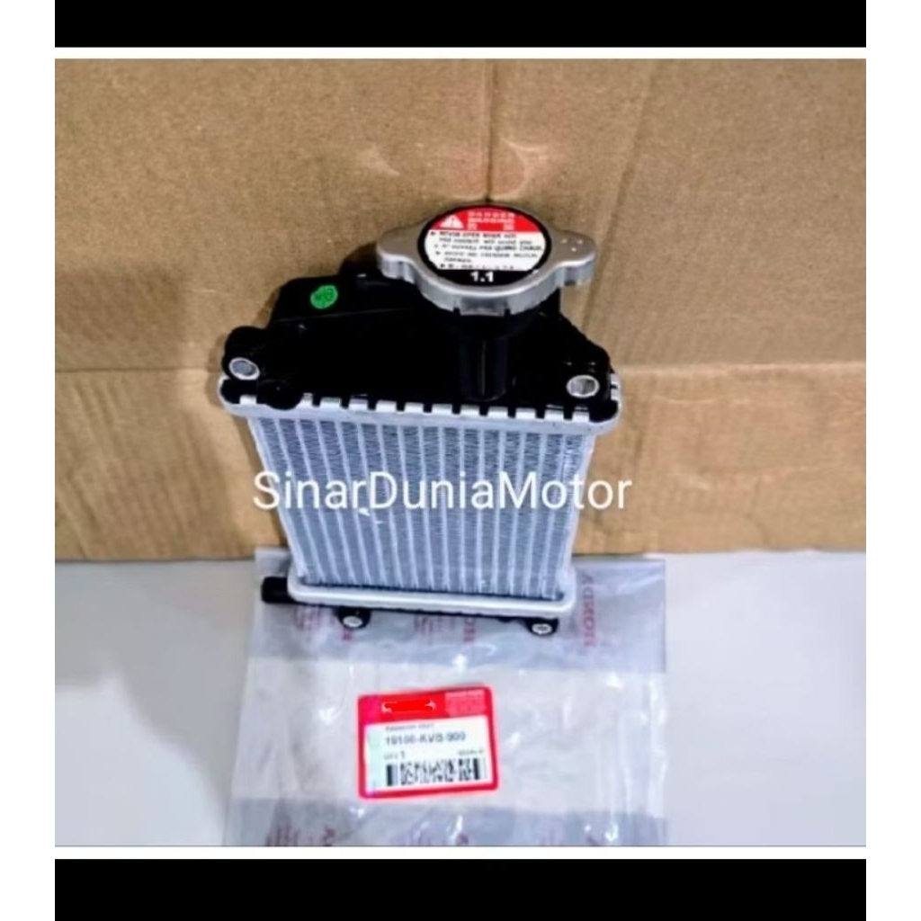 Radiator Assy Radiator Lengkap plus tutup Vario 110 Karbu (KVB) Non Ori