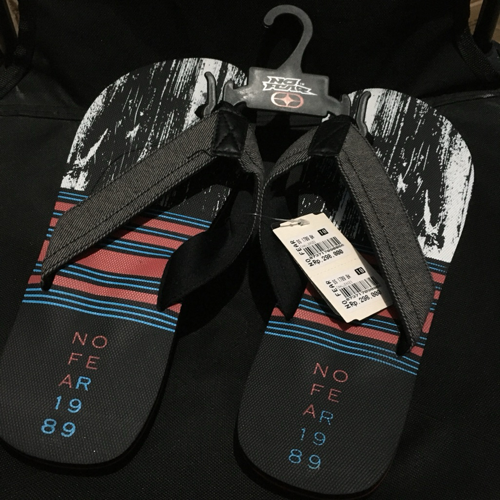 Sandal pria no fear original *bnwt*
