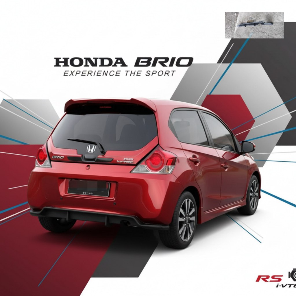 Variasi Bemper Belakang Brio 2012 2013 2014 2015 2016 2017 2018 Diffuser Difusser