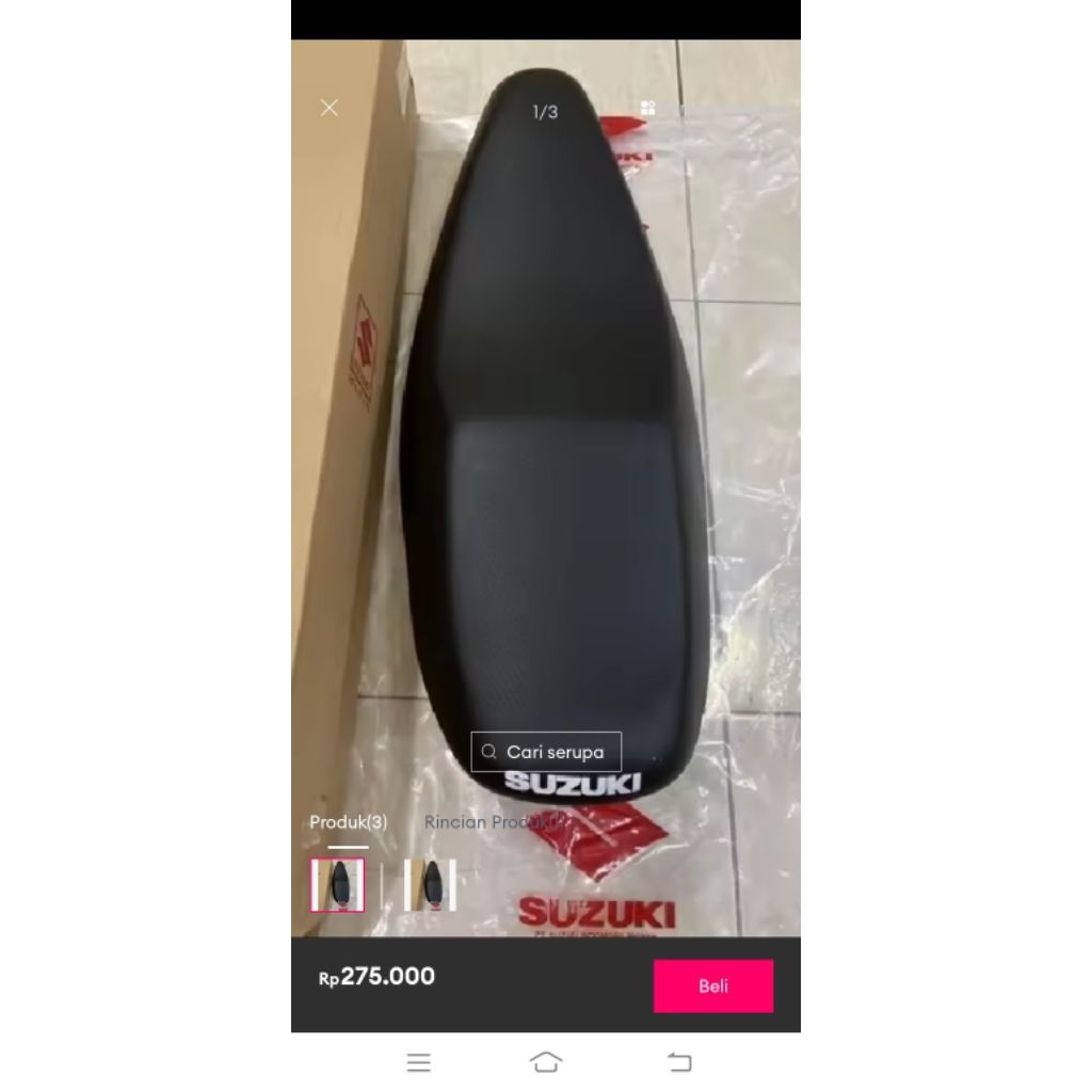 jok satria Fu standar dealer busa tebel