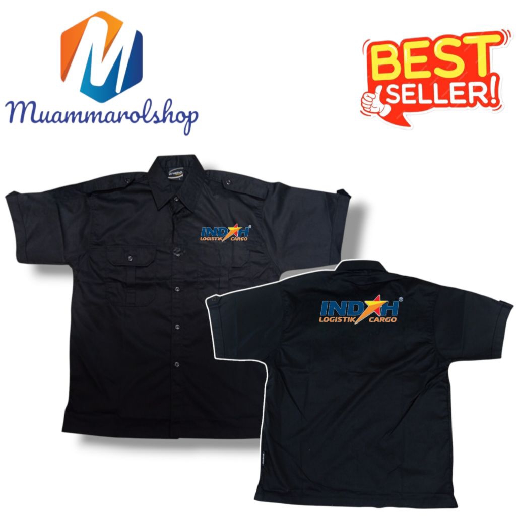 kemeja seragam logistik indah cargo kemeja seragam indah cargo baju indah cargo