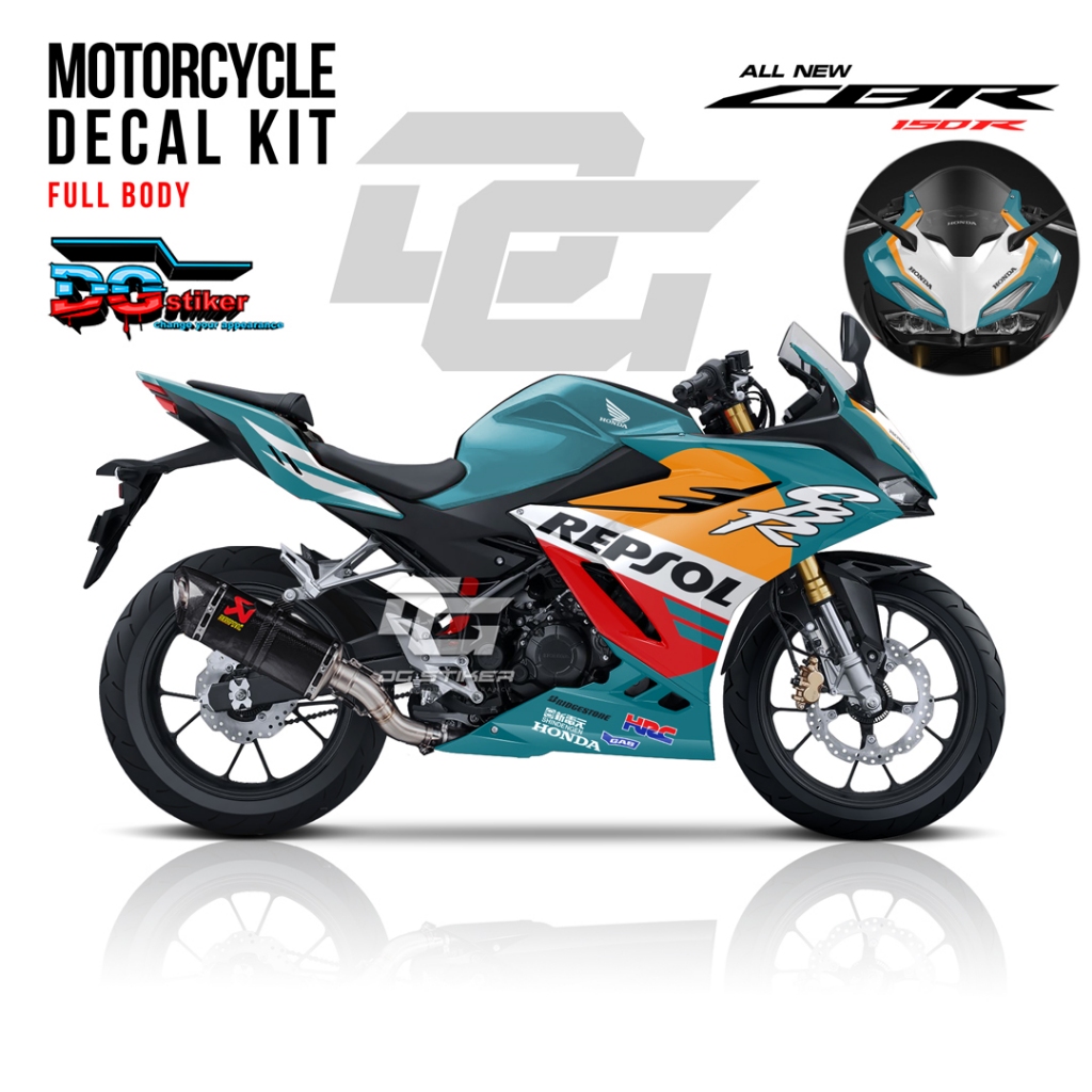 Terbaru Decal Stiker Full Body CBR 150R K45R 2021 Repsol