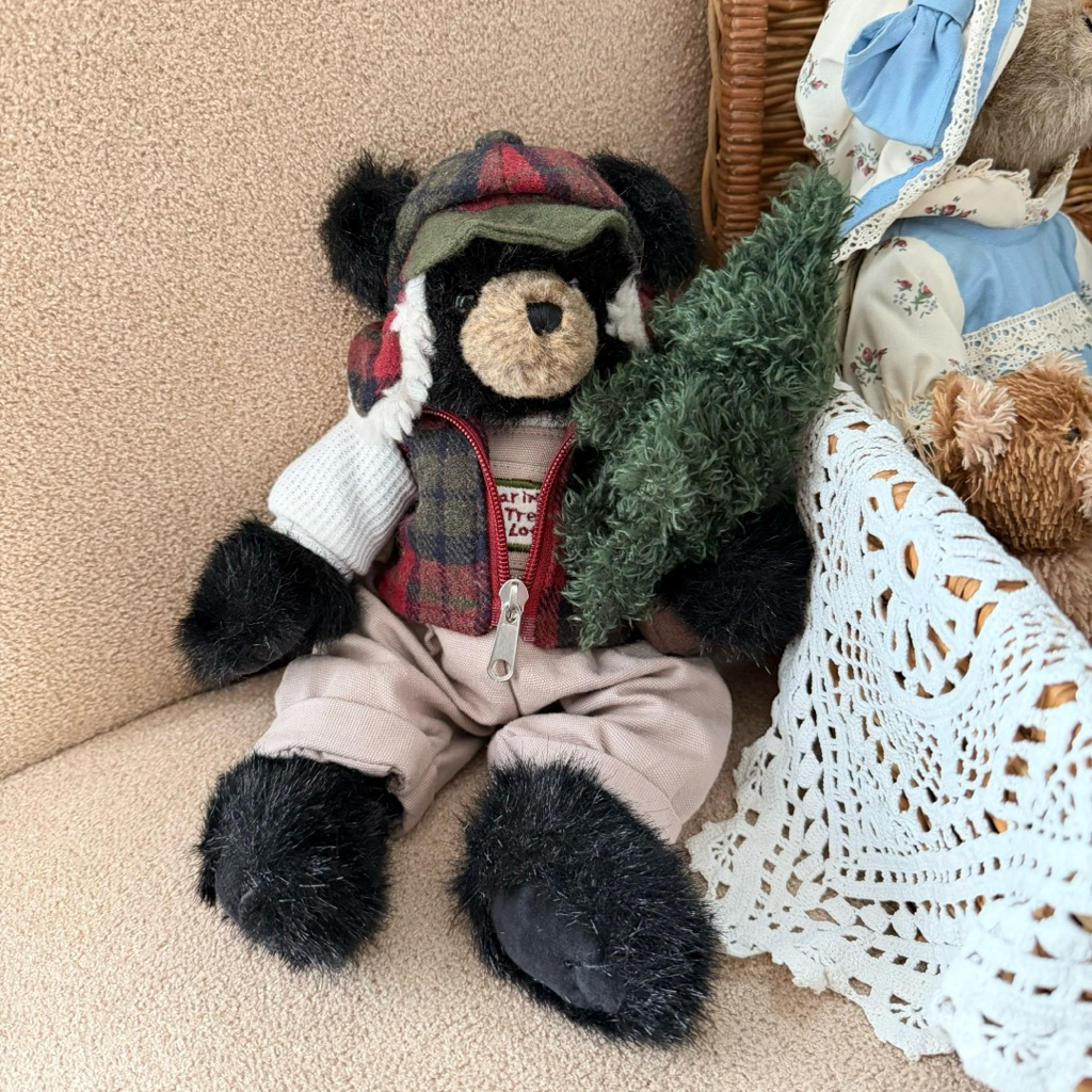 Bearington Bear Collection Vintage / Black Teddy Bear Bearington original