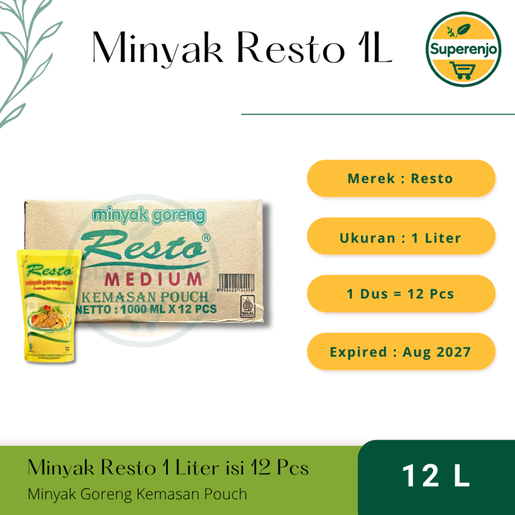 Minyak Goreng Resto 1L (1 Dus)