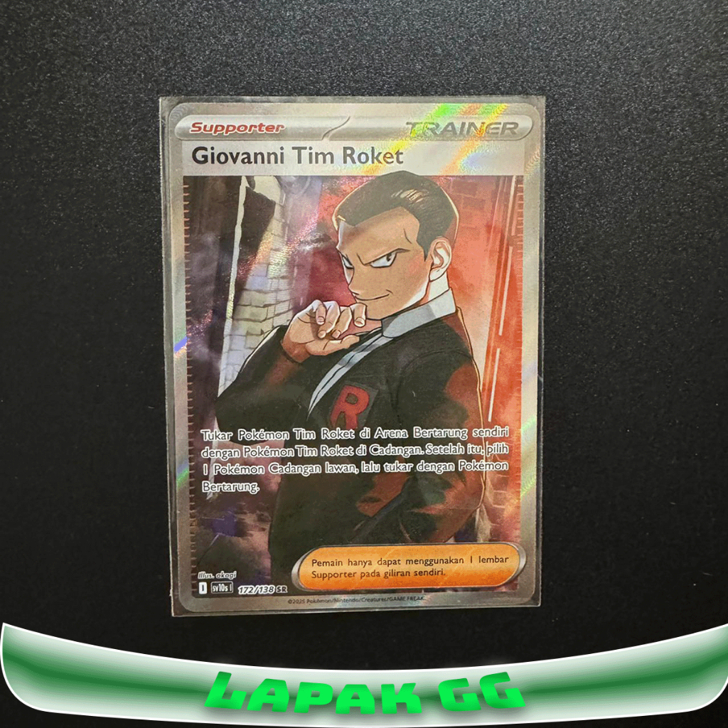 Giovanni Tim Roket SR sv10s 172/138 (Pokemon TCG Indonesia)
