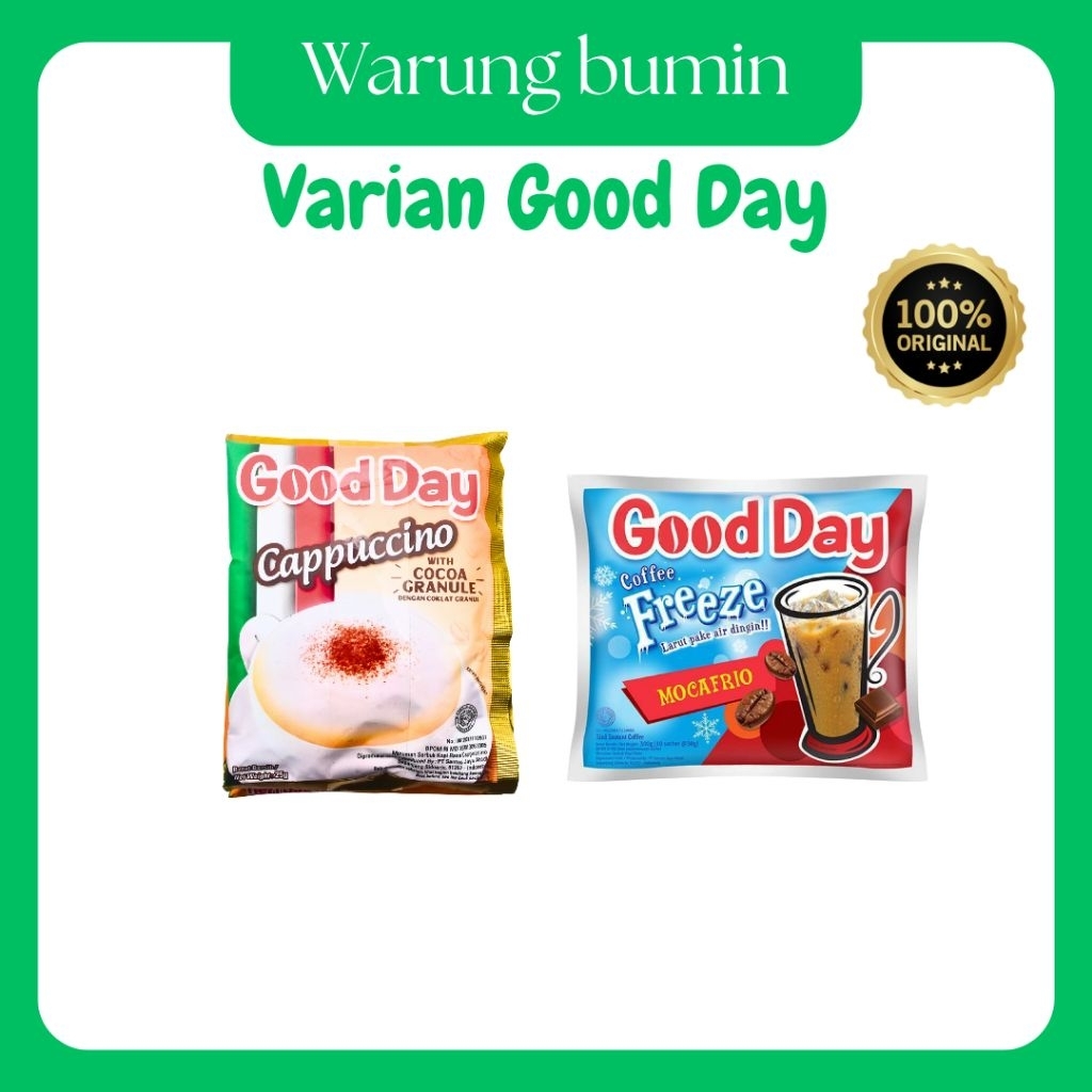 GOOD DAY CAPPUCINO/GOOD DAY FREEZE 1 RENTENG - BUMIN