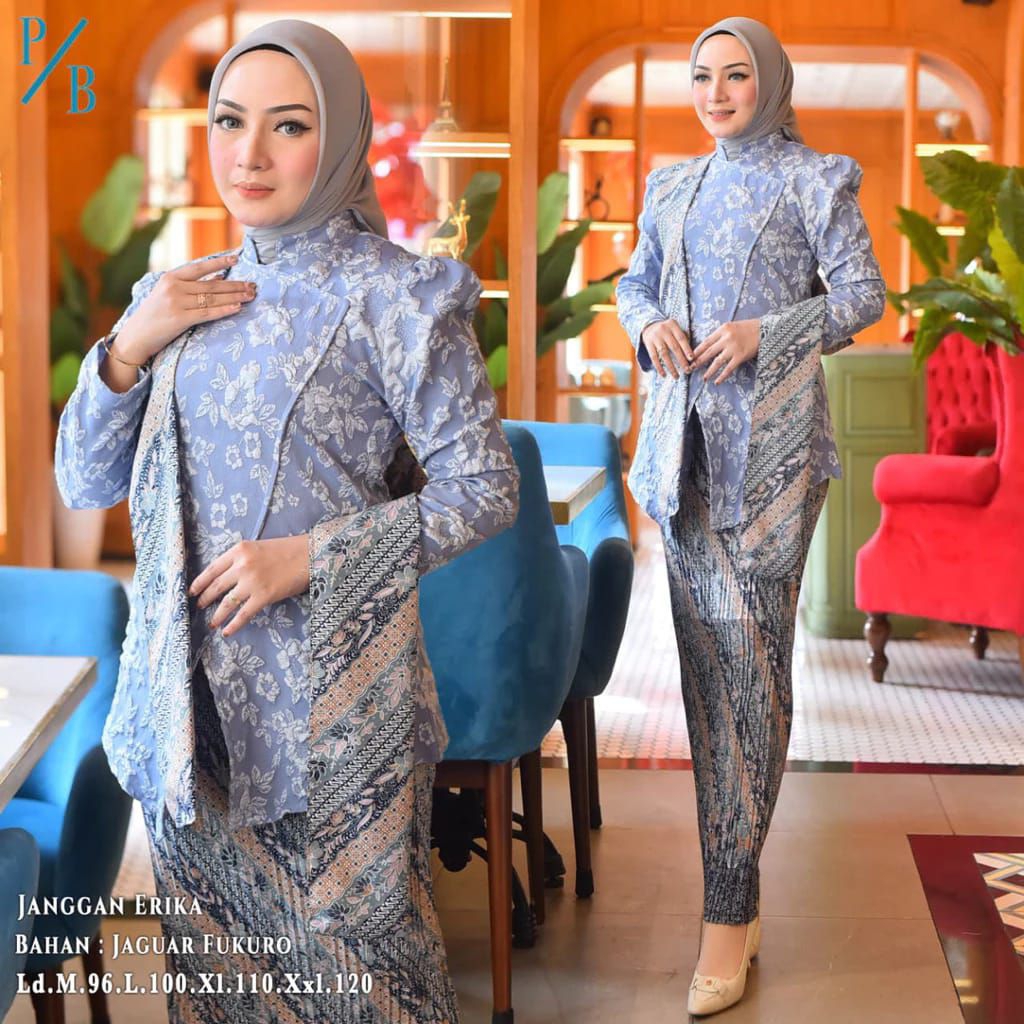 Kebaya Janggan Fukuro Premium/Kebaya modern/Kebaya wisuda/Kebaya nikah/Baju pesta/Seragaman keluarga