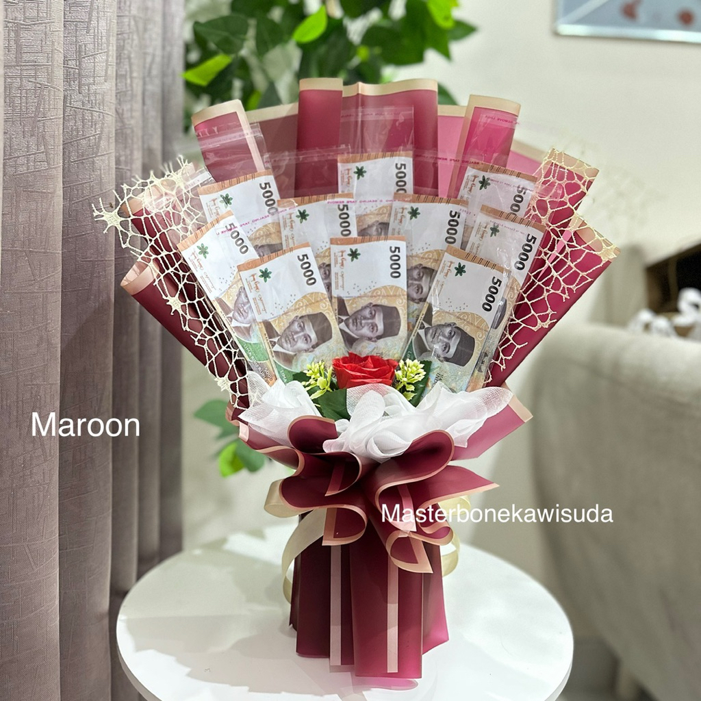 MODEL 1 Kerangka buket uang Jaring // 5 10 15 20  Lembar // Buket ulang tahun // Buket Anniversary /