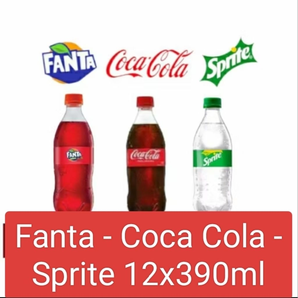 Fanta - Coca Cola - Sprite 12x390ml - 1Dus