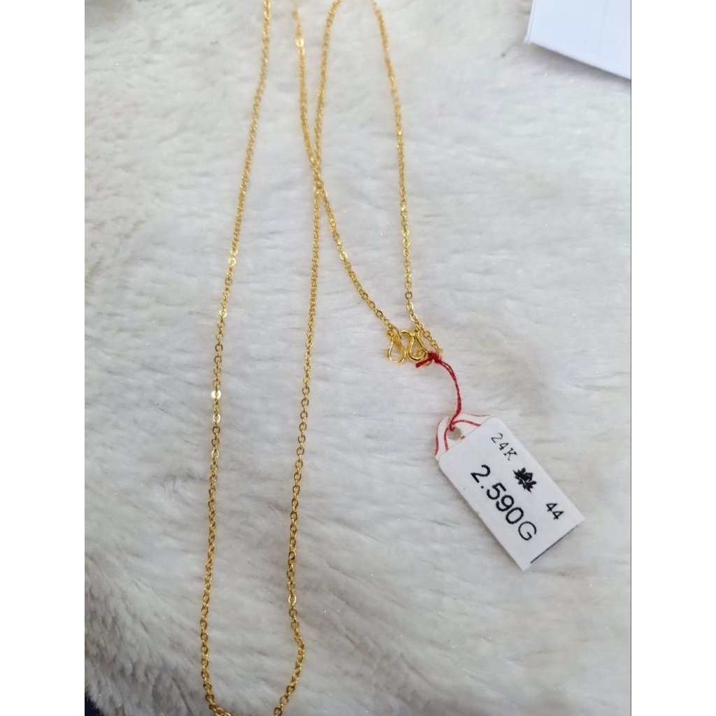 Rantai kalung emas 24k hollow