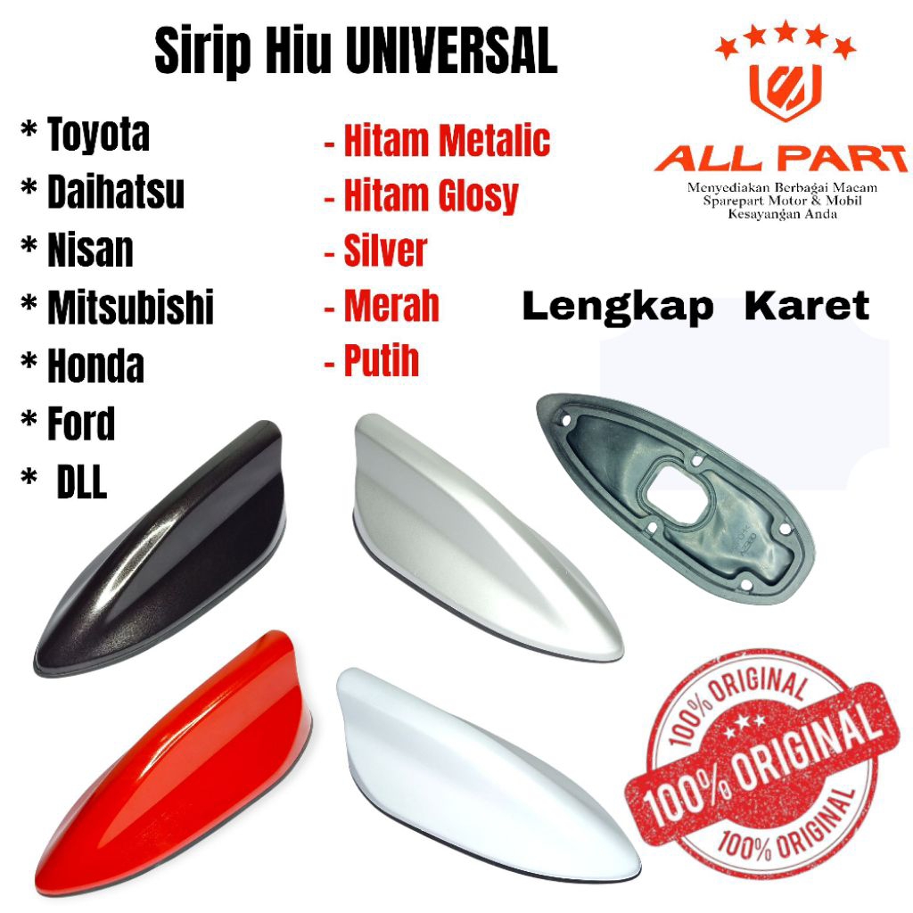 ( ORIGINAL) Sirip hiu antena Mobil Universal rush terios avanza xenio jazz livina pajero xpander cor