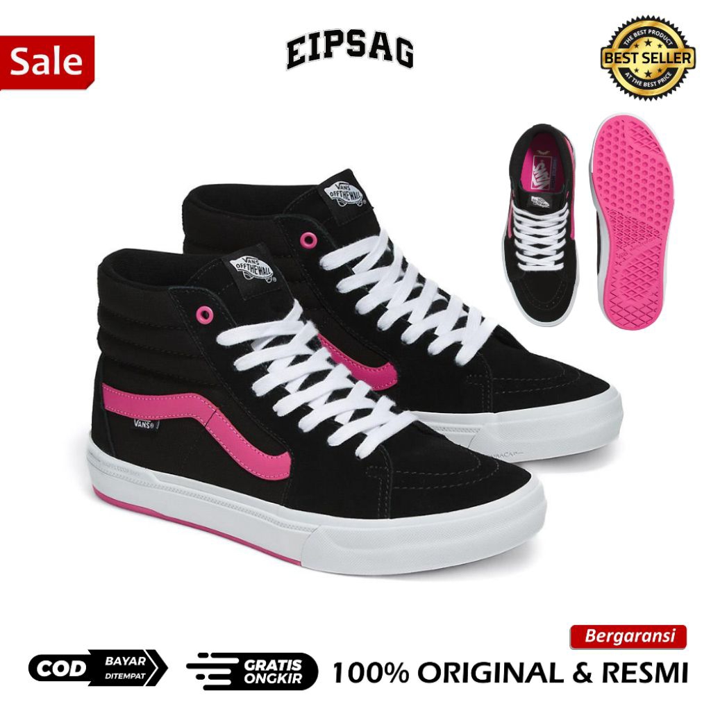 Pro BMX SK8-HI Black Magenta RESMI ORIGINAL