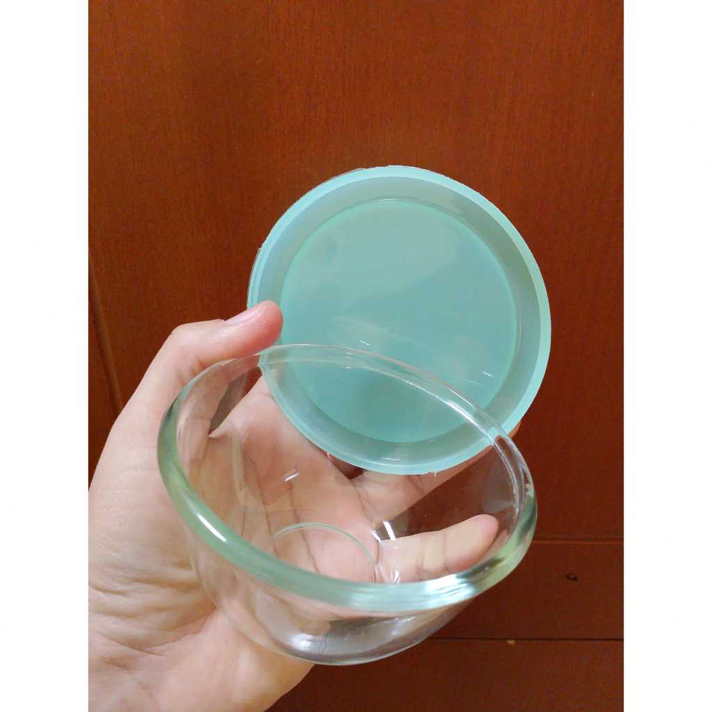 Mangkuk Kaca Tebal Dengan Tutup MPASI Mini Bowl