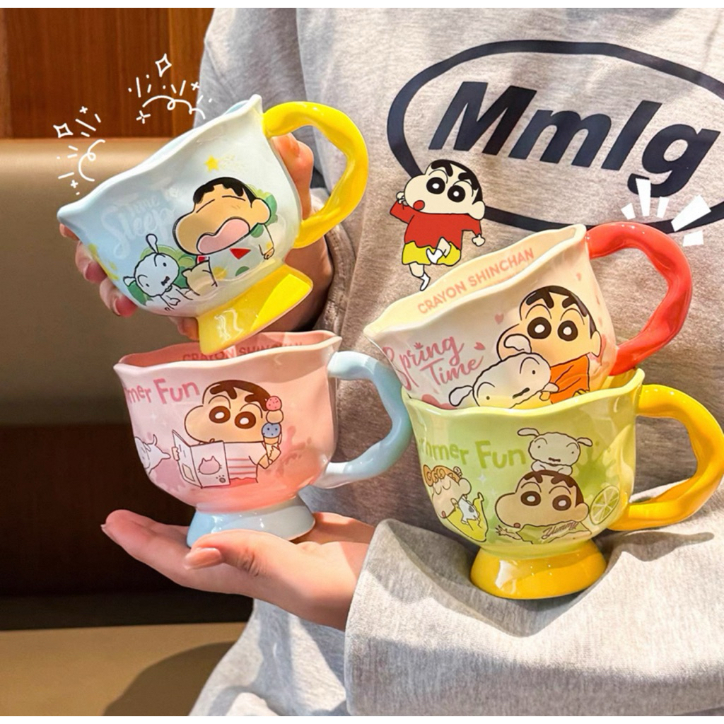 gelas mug tumbler sinchan lucu