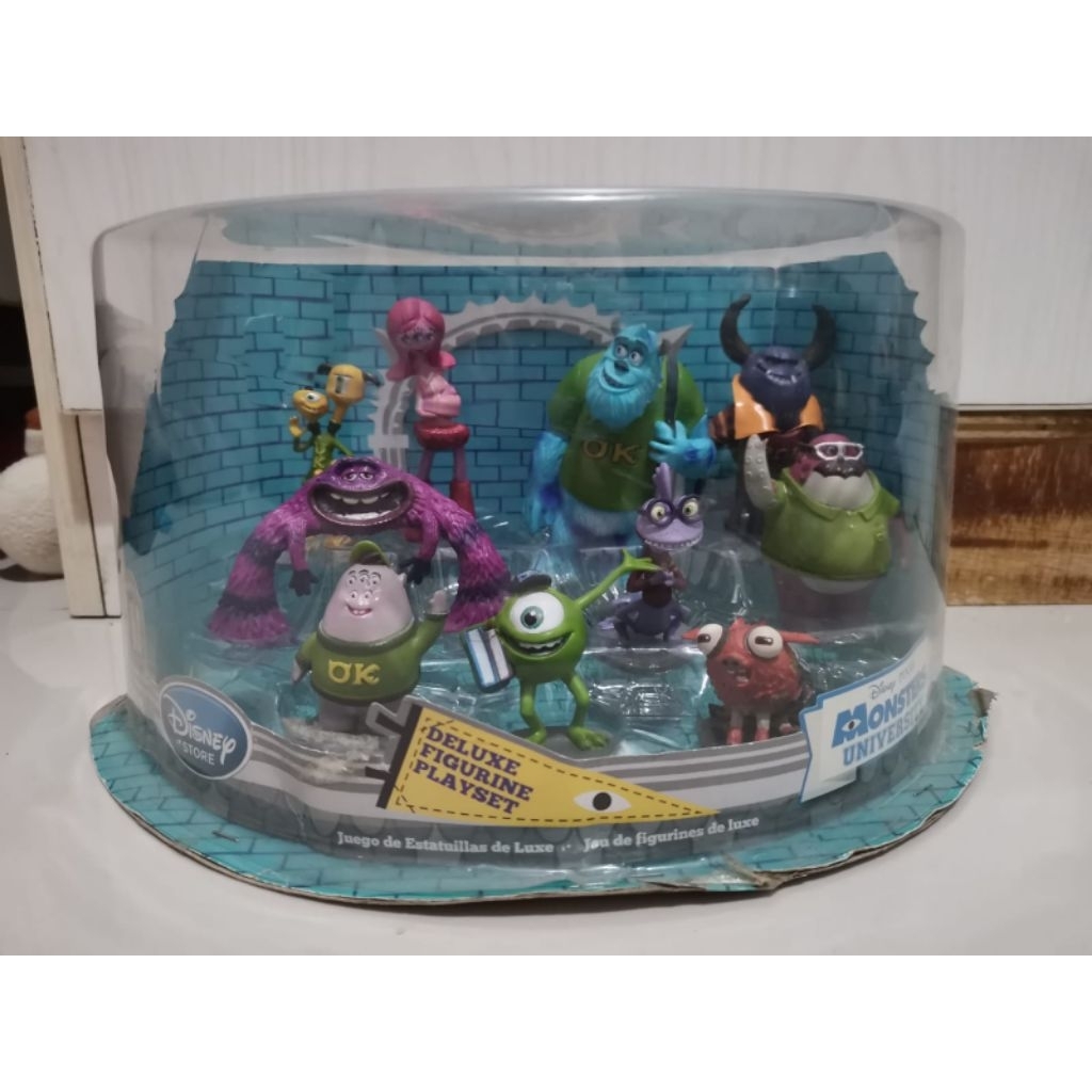 Disney Pixar Monster University Figurine Playset Disney Store preloved