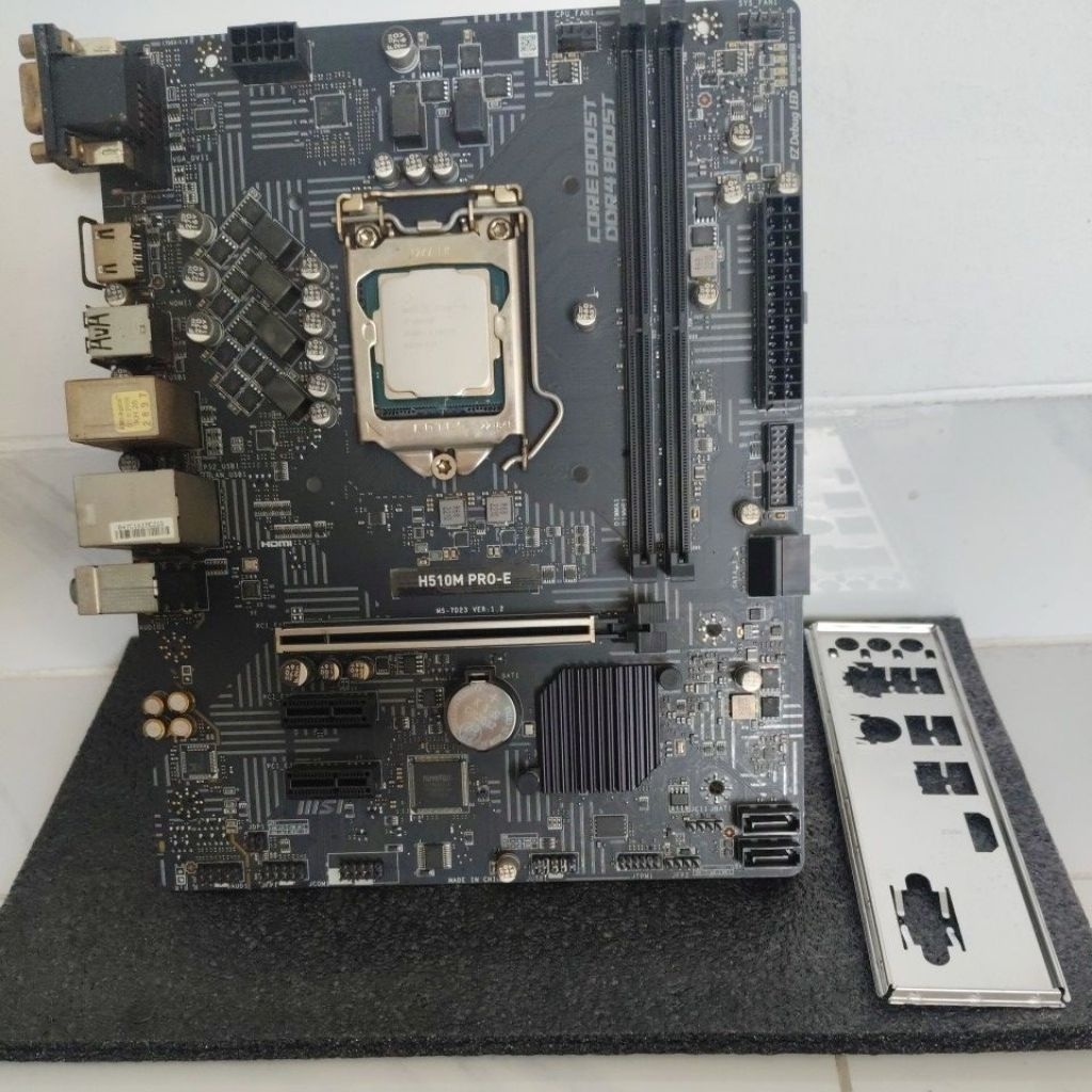PAKET MOBO MSI H510M PRO-E + I3 10105F LGA 1200