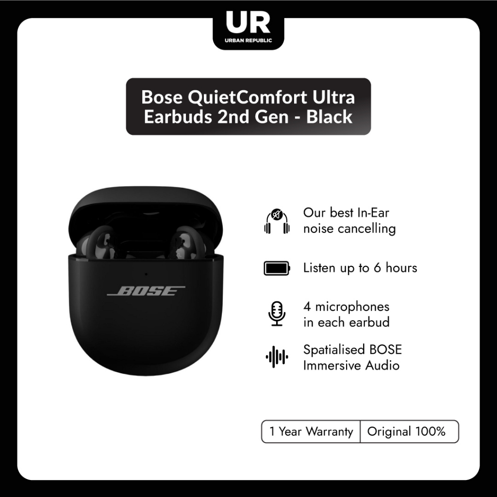 Bose QuietComfort Ultra Earbuds 2nd Gen - Black