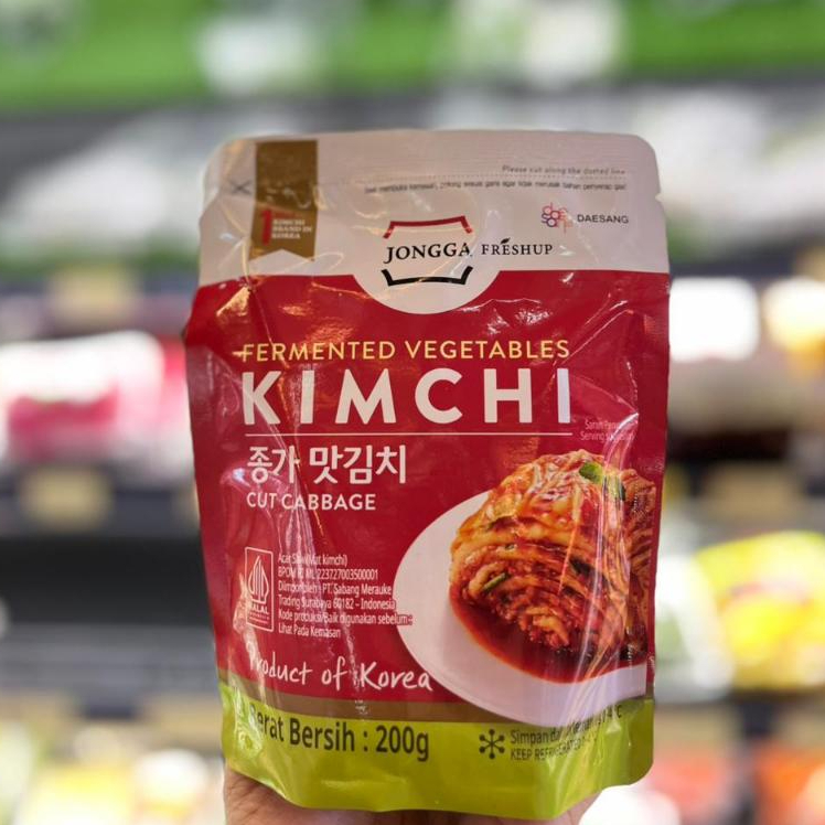 Jongga Mat Kimchi Cut 200g Halal Probiotik